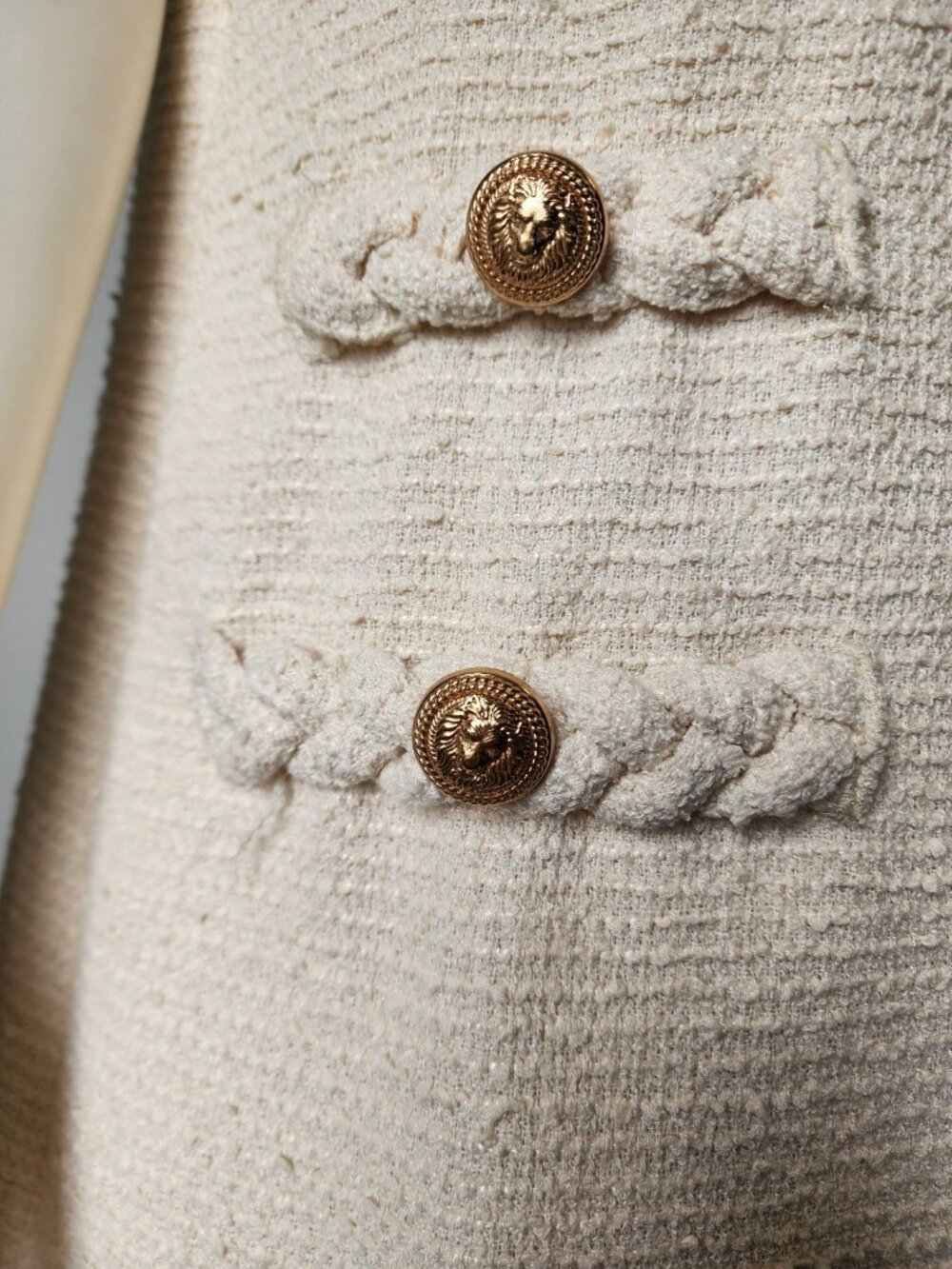 Tuckernuck pearl white tweed Jackie dress M - Picture 5 of 5